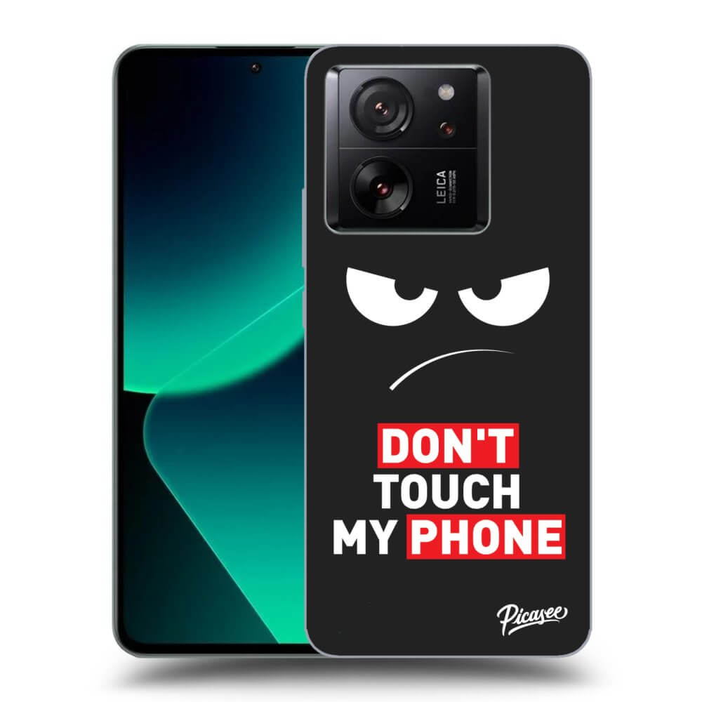 Picasee silikónový čierny obal pre Xiaomi 13T - Angry Eyes - Transparent
