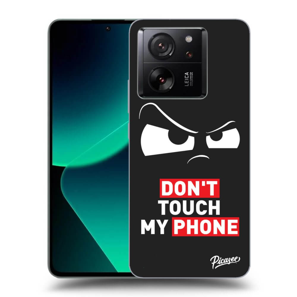 Picasee silikónový čierny obal pre Xiaomi 13T - Cloudy Eye - Transparent