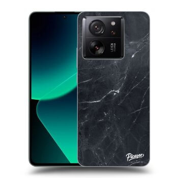 Picasee silikónový prehľadný obal pre Xiaomi 13T - Black marble