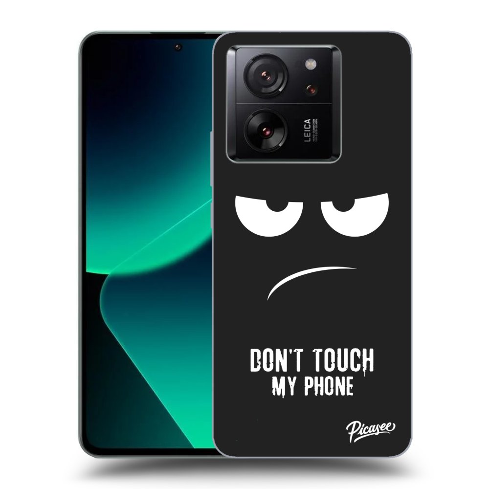 Picasee silikónový čierny obal pre Xiaomi 13T - Nesiahajte mi na telefón