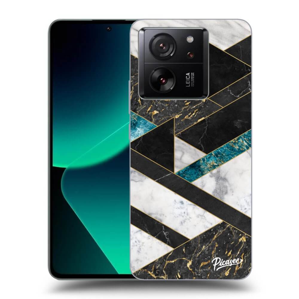 Picasee silikónový prehľadný obal pre Xiaomi 13T Pro - Dark geometry