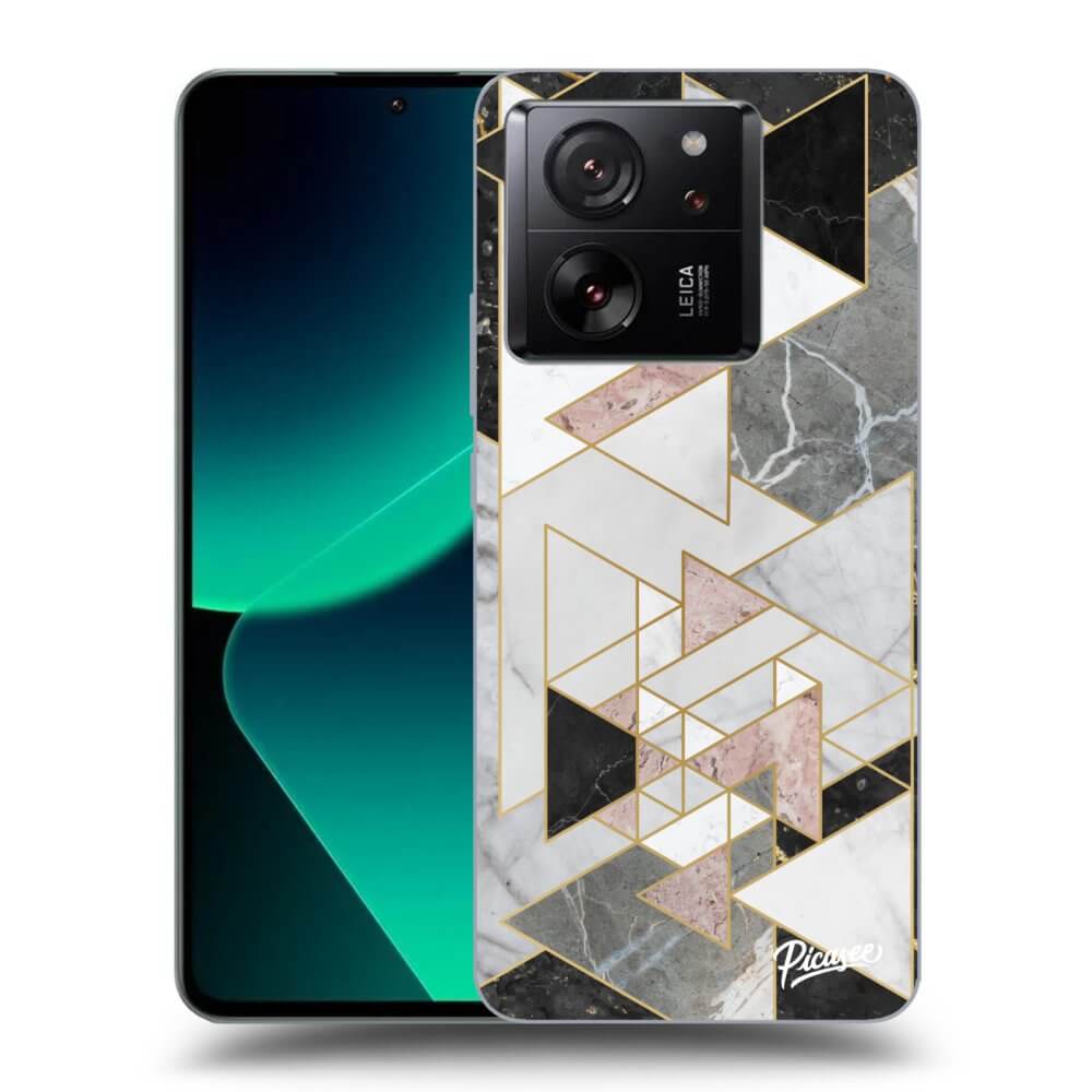 Picasee silikónový prehľadný obal pre Xiaomi 13T Pro - Light geometry