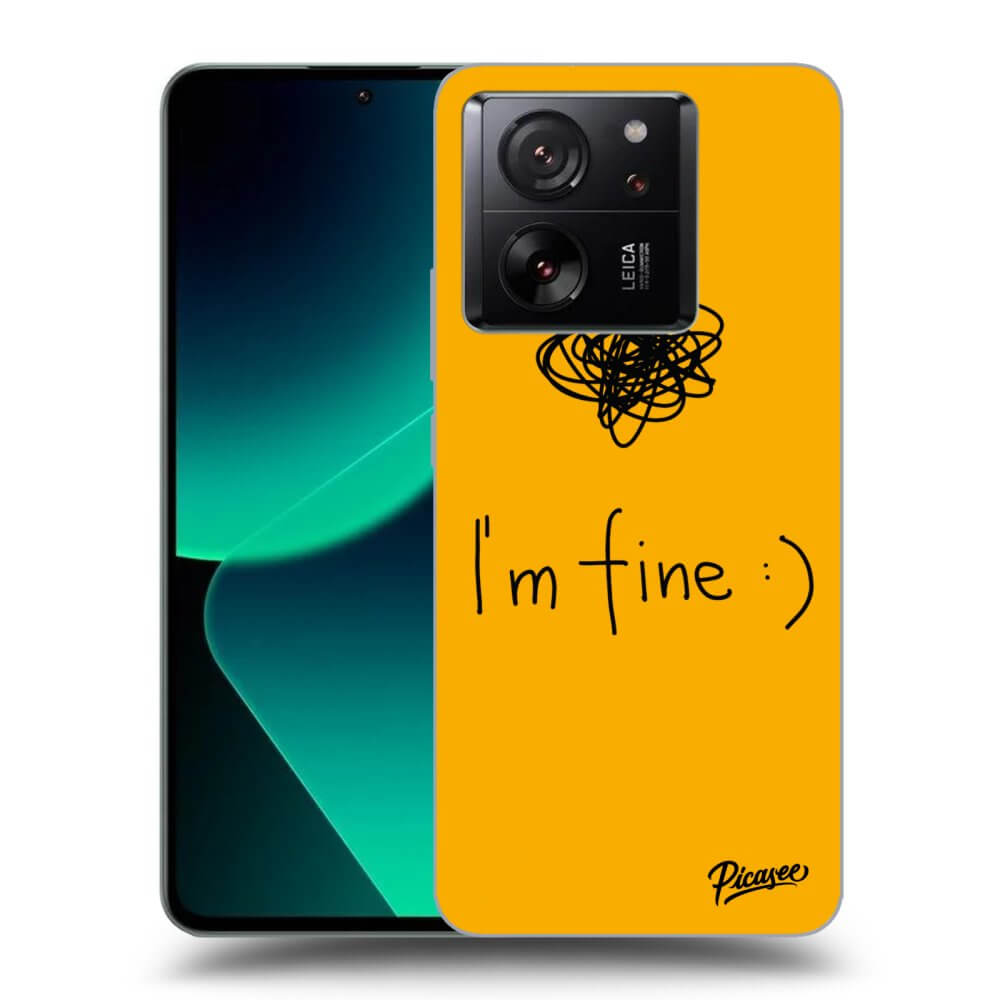 Picasee silikónový čierny obal pre Xiaomi 13T Pro - I am fine