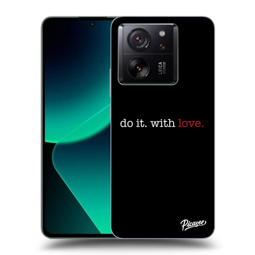 Picasee silikónový čierny obal pre Xiaomi 13T Pro - Do it. With love.