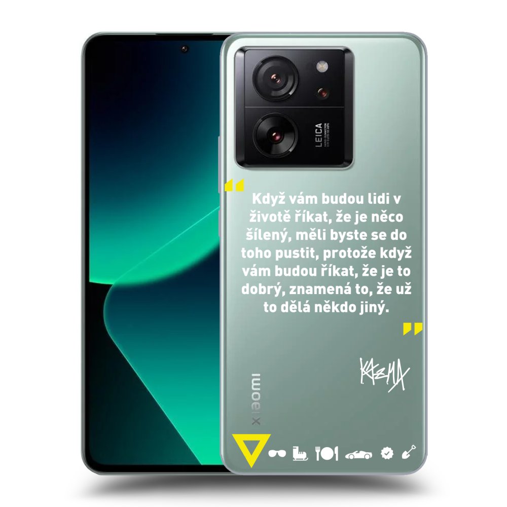 Picasee silikónový prehľadný obal pre Xiaomi 13T Pro - Kazma - MĚLI BYSTE SE DO TOHO PUSTIT