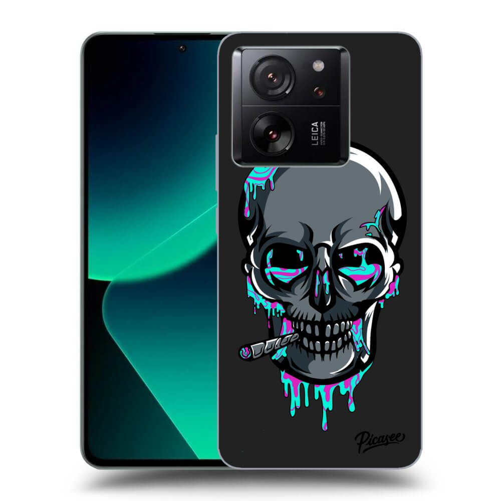 Picasee silikónový čierny obal pre Xiaomi 13T Pro - EARTH - Lebka 3.0