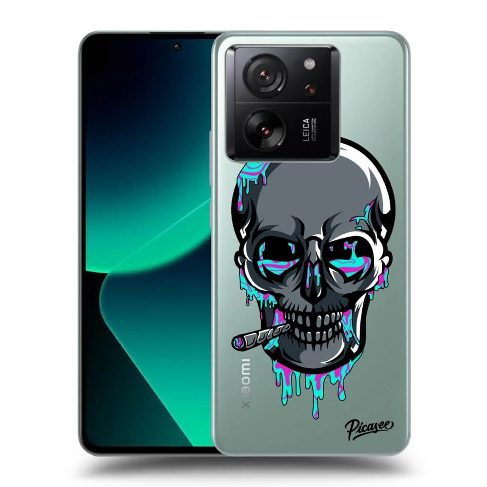 Picasee silikónový prehľadný obal pre Xiaomi 13T Pro - EARTH - Lebka 3.0