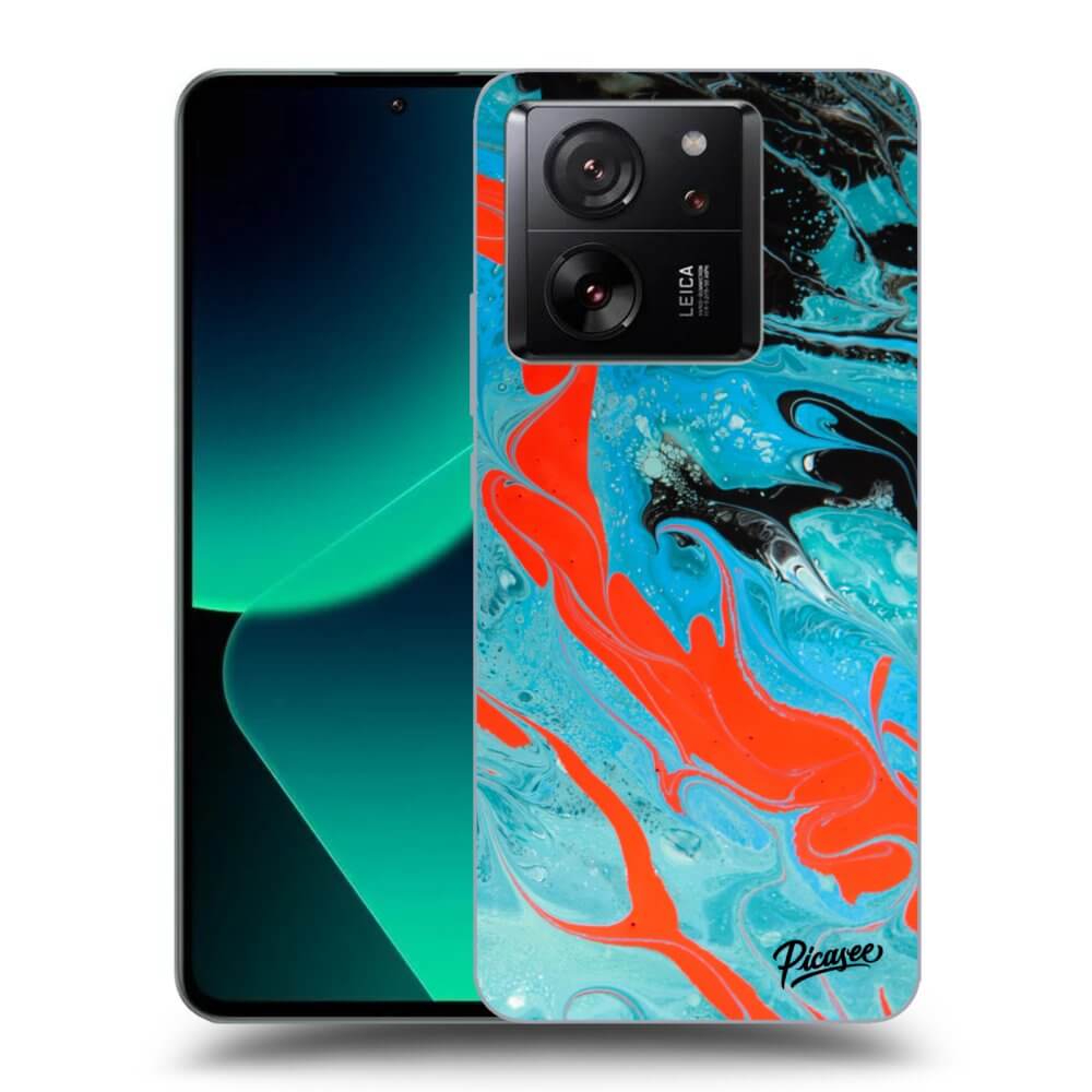 Picasee silikónový prehľadný obal pre Xiaomi 13T Pro - Blue Magma