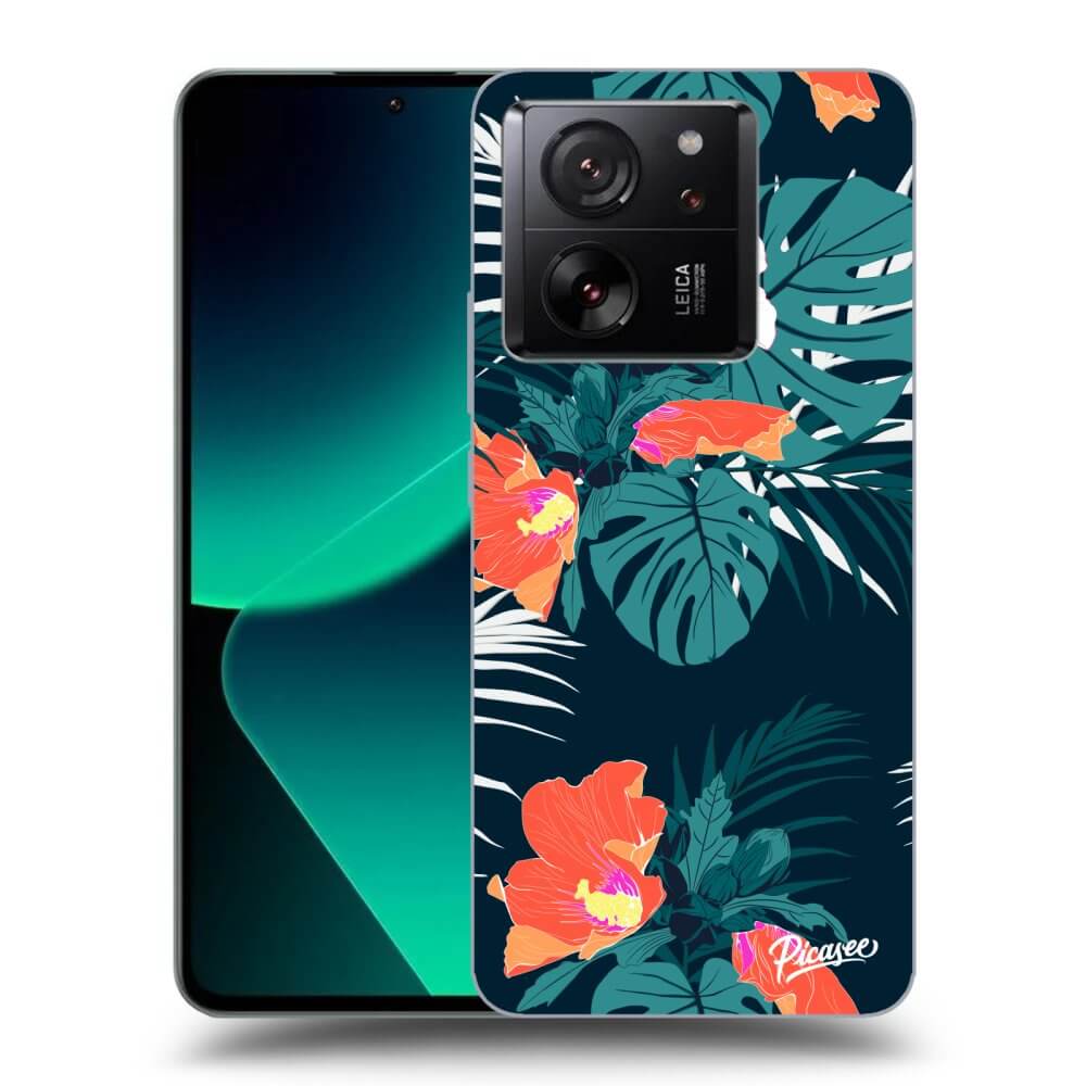 Picasee silikónový prehľadný obal pre Xiaomi 13T Pro - Monstera Color