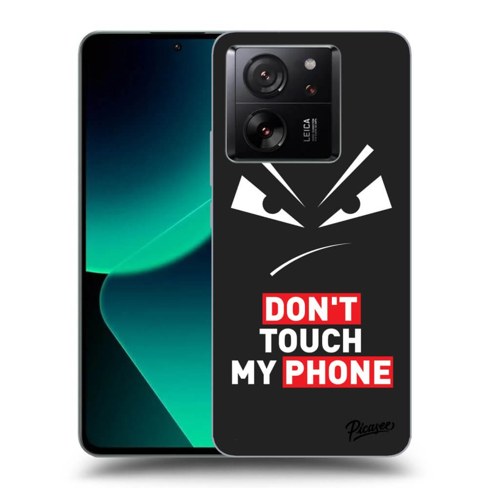 Picasee silikónový čierny obal pre Xiaomi 13T Pro - Evil Eye - Transparent