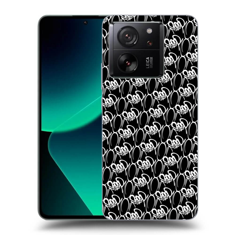 Picasee silikónový čierny obal pre Xiaomi 13T Pro - Separ - White On Black 2