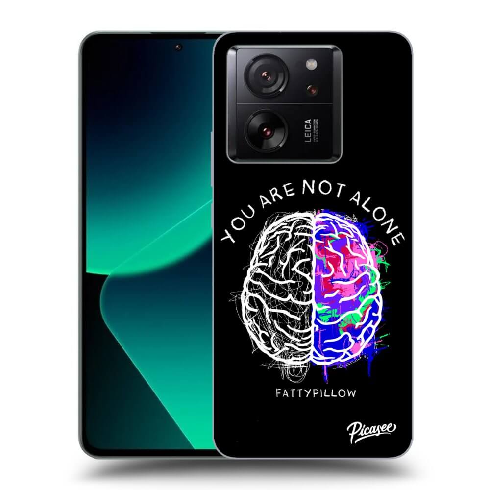 Picasee silikónový prehľadný obal pre Xiaomi 13T Pro - Brain - White