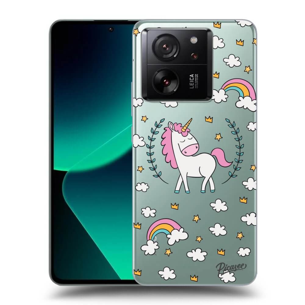 Picasee silikónový prehľadný obal pre Xiaomi 13T Pro - Unicorn hviezdne nebo