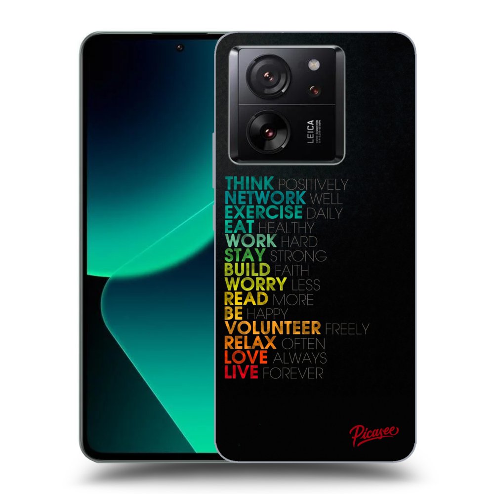 Picasee silikónový prehľadný obal pre Xiaomi 13T Pro - Motto života