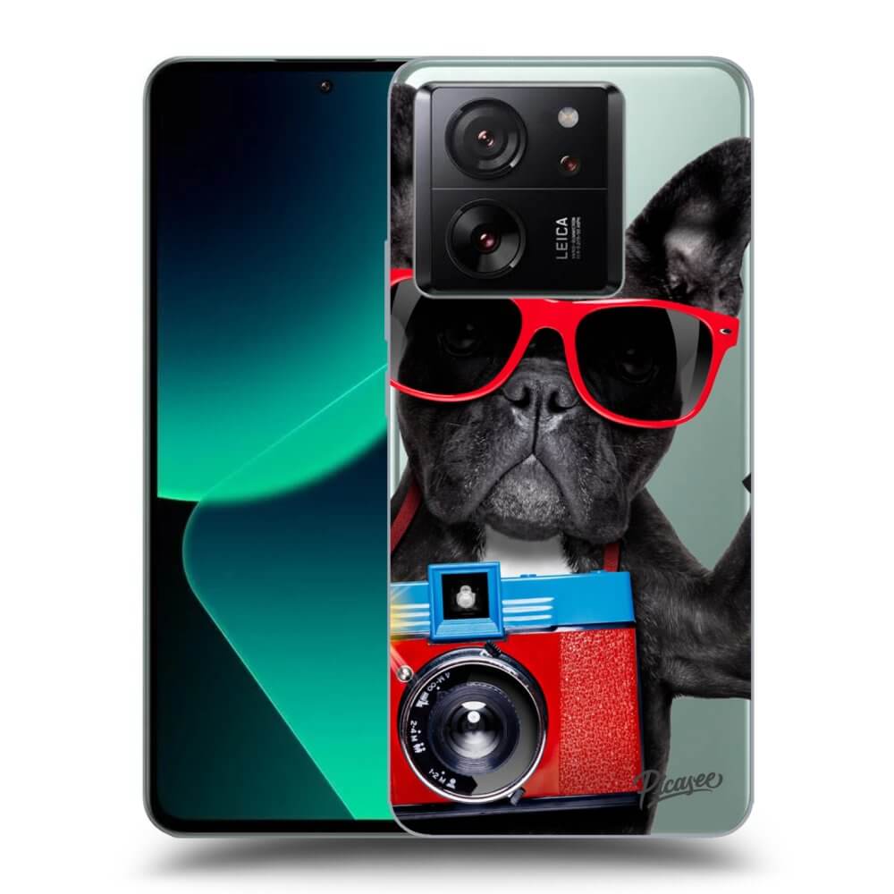 Picasee silikónový prehľadný obal pre Xiaomi 13T Pro - Francúzsky Buldoček