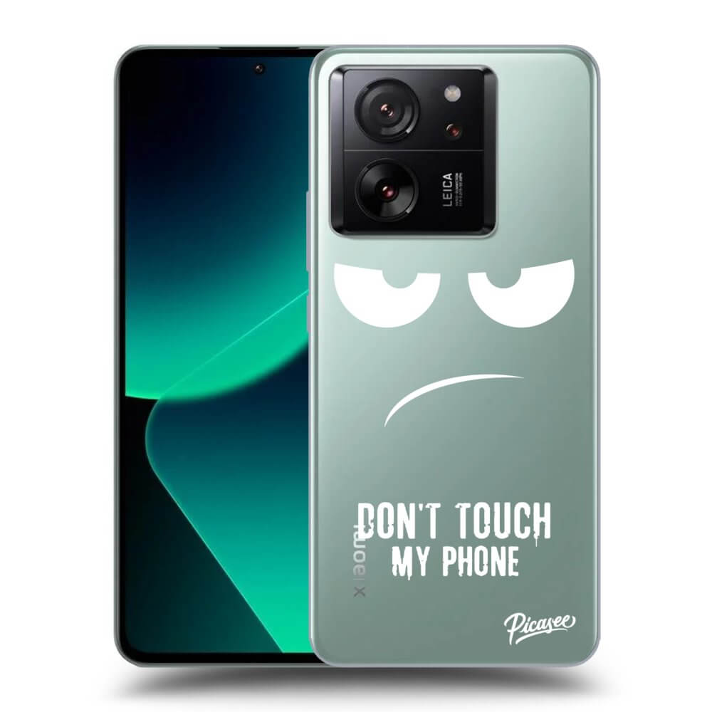 Picasee silikónový prehľadný obal pre Xiaomi 13T Pro - Nesiahajte mi na telefón