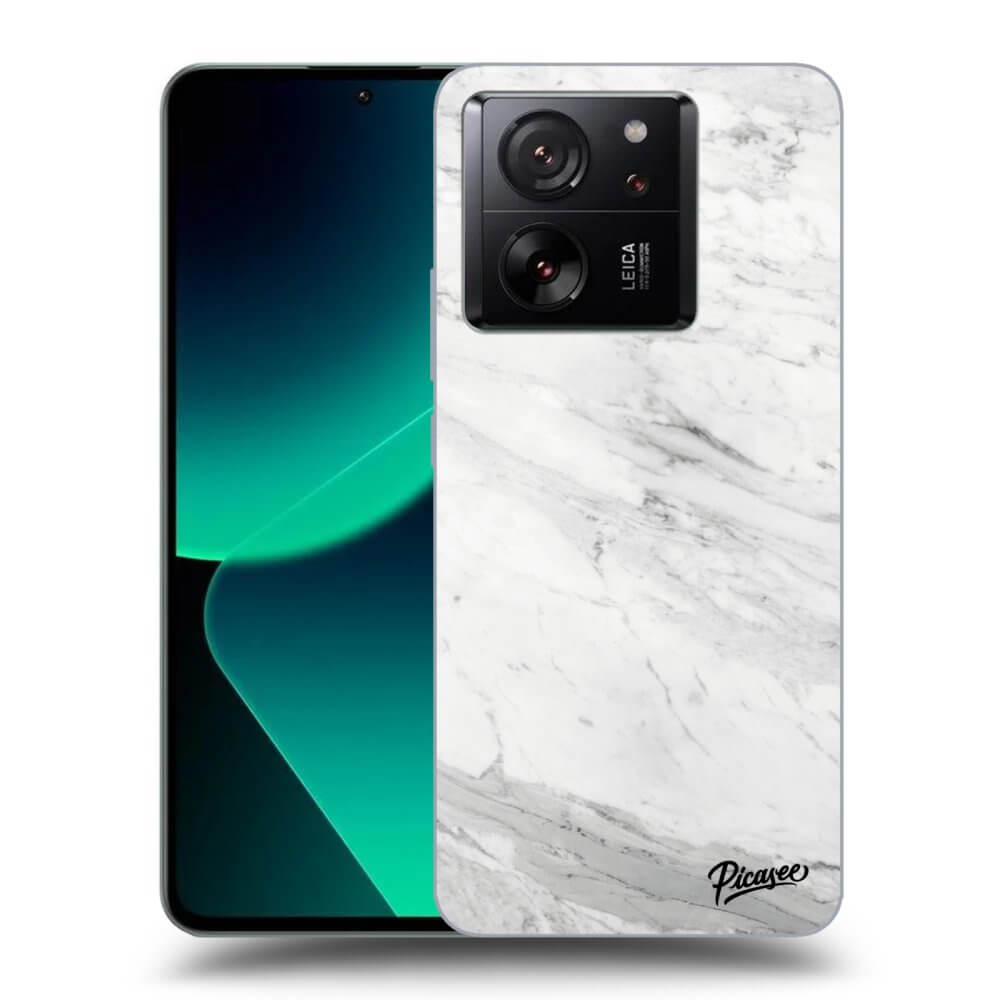 Picasee silikónový prehľadný obal pre Xiaomi 13T Pro - White marble