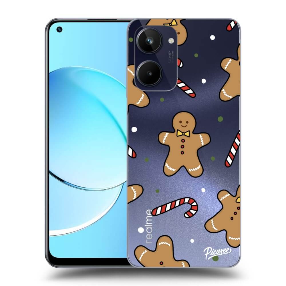 Picasee silikónový prehľadný obal pre Realme 10 4G - Gingerbread