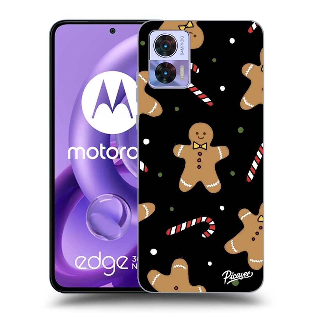 Picasee silikónový čierny obal pre Motorola Edge 30 Neo - Gingerbread