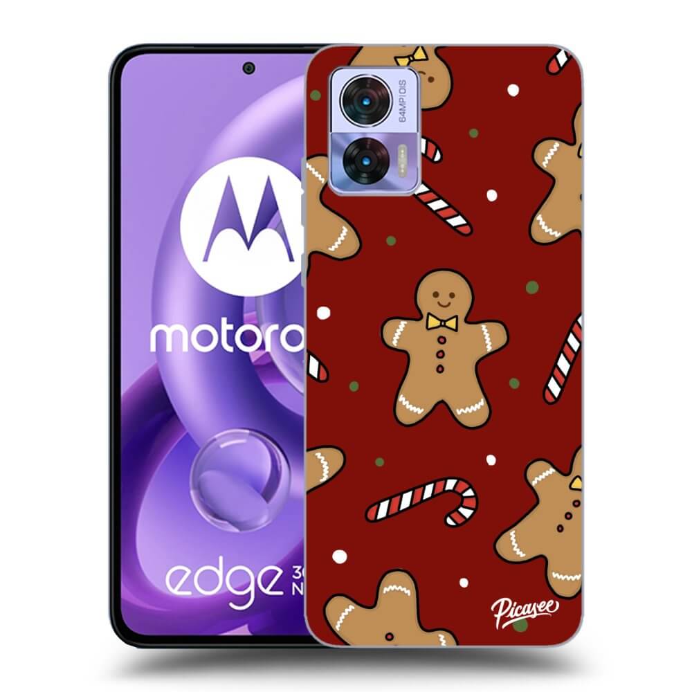 Picasee silikónový čierny obal pre Motorola Edge 30 Neo - Gingerbread 2
