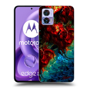Picasee silikónový čierny obal pre Motorola Edge 30 Neo - Universe