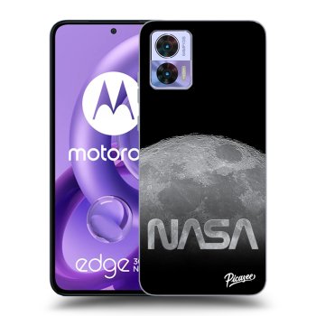 Picasee silikónový čierny obal pre Motorola Edge 30 Neo - Moon Cut