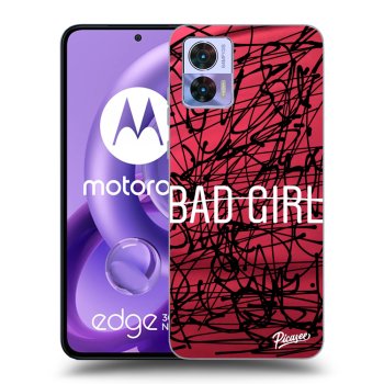 Picasee silikónový čierny obal pre Motorola Edge 30 Neo - Bad girl