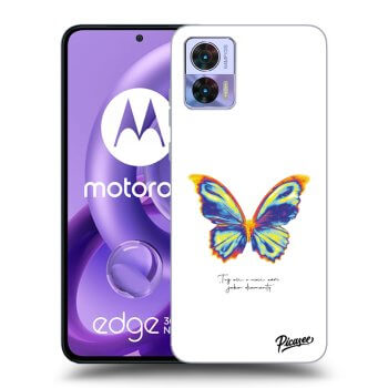Obal pre Motorola Edge 30 Neo - Diamanty White
