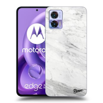 Obal pre Motorola Edge 30 Neo - White marble