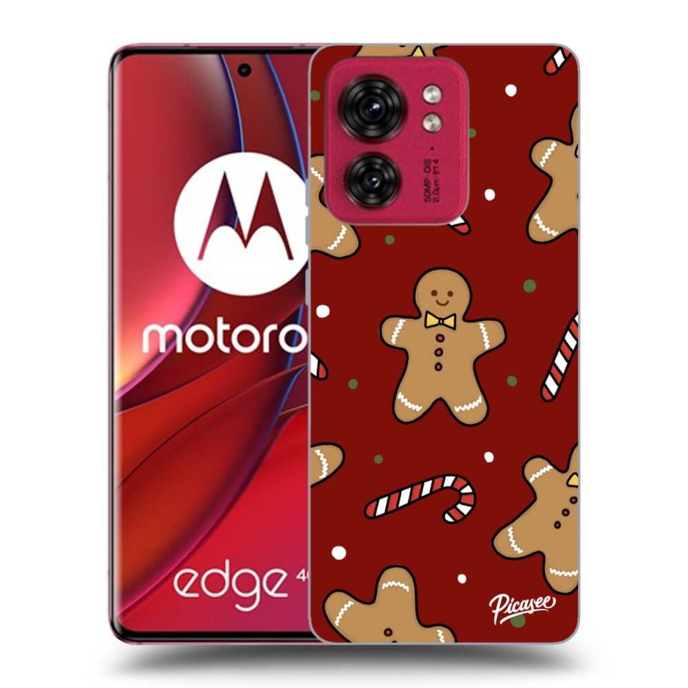 Picasee silikónový prehľadný obal pre Motorola Edge 40 - Gingerbread 2