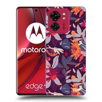 Obal pre Motorola Edge 40 - Purple Leaf
