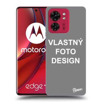 Picasee silikónový čierny obal pre Motorola Edge 40 - Vlastný fotka/motiv