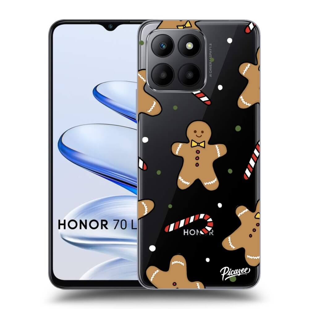 Picasee silikónový prehľadný obal pre Honor 70 Lite - Gingerbread