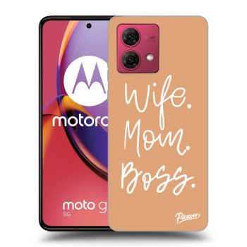 Picasee silikónový čierny obal pre Motorola Moto G84 5G - Boss Mama