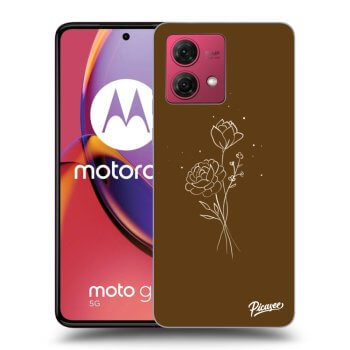 Obal pre Motorola Moto G84 5G - Brown flowers