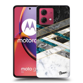 Obal pre Motorola Moto G84 5G - Black & White geometry