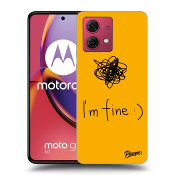 Picasee silikónový čierny obal pre Motorola Moto G84 5G - I am fine
