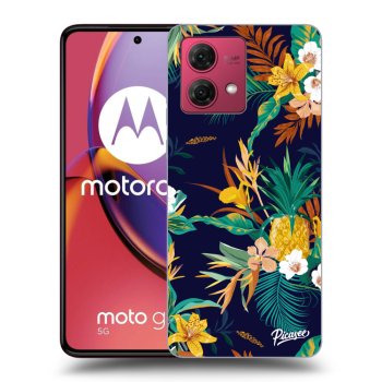Picasee silikónový čierny obal pre Motorola Moto G84 5G - Pineapple Color