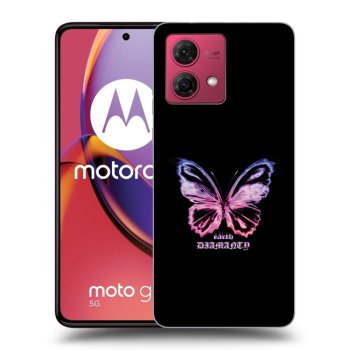 Picasee silikónový čierny obal pre Motorola Moto G84 5G - Diamanty Purple