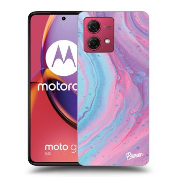 Obal pre Motorola Moto G84 5G - Pink liquid