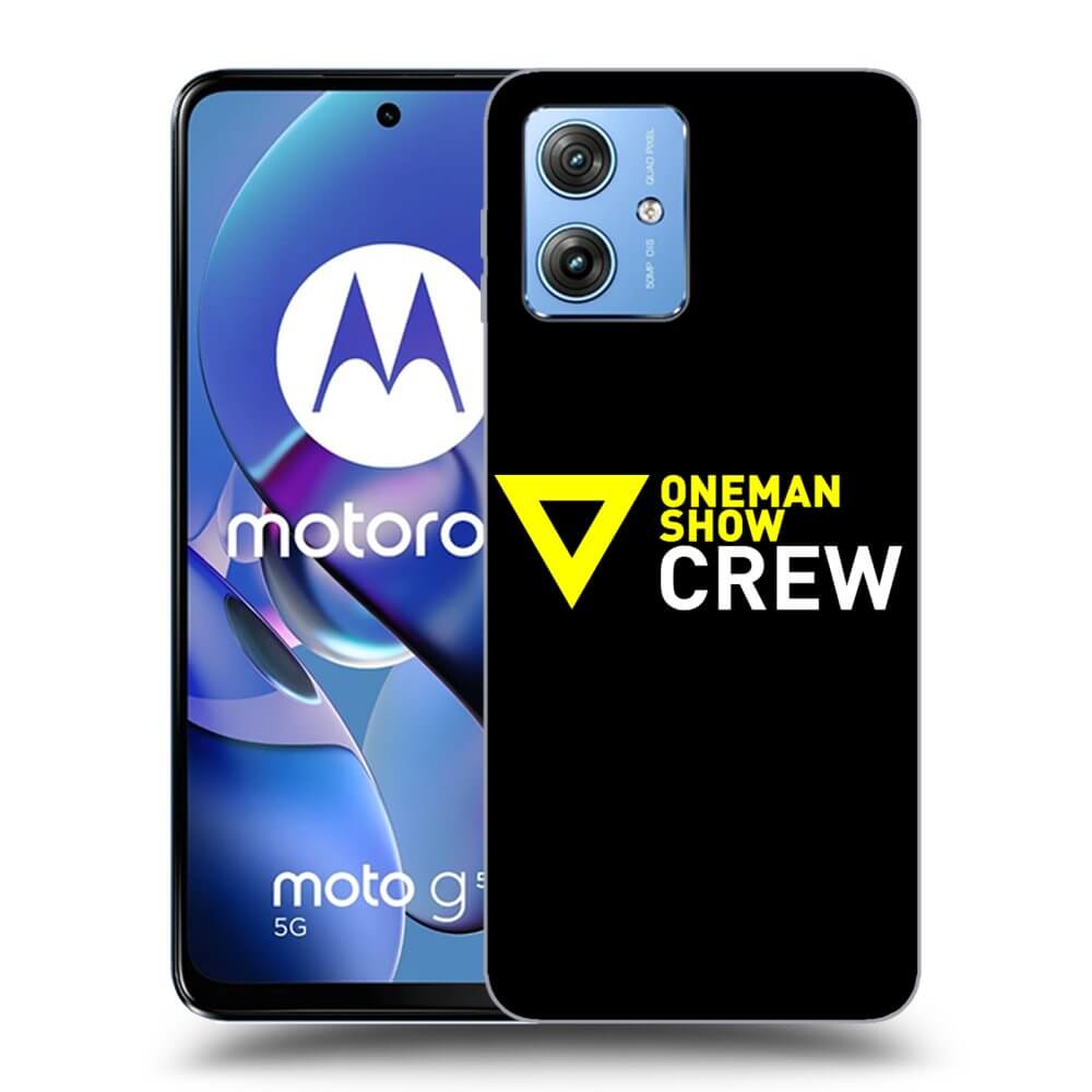 Picasee silikónový čierny obal pre Motorola Moto G54 5G - ONEMANSHOW CREW