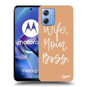 Picasee silikónový čierny obal pre Motorola Moto G54 5G - Boss Mama
