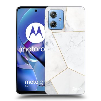 Obal pre Motorola Moto G54 5G - White tile