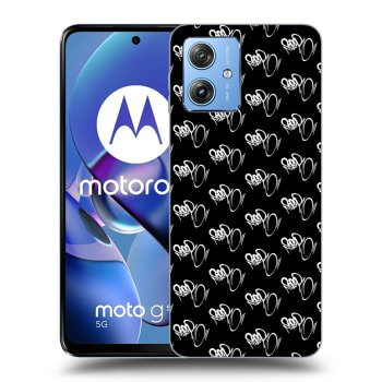 Picasee silikónový čierny obal pre Motorola Moto G54 5G - Separ - White On Black