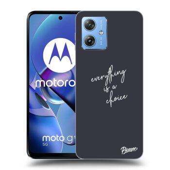Picasee silikónový čierny obal pre Motorola Moto G54 5G - Everything is a choice