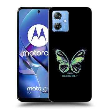Picasee silikónový čierny obal pre Motorola Moto G54 5G - Diamanty Blue