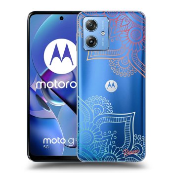 Picasee silikónový prehľadný obal pre Motorola Moto G54 5G - Flowers pattern