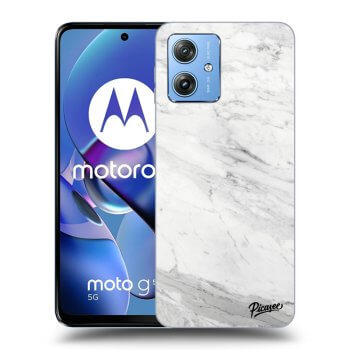Obal pre Motorola Moto G54 5G - White marble