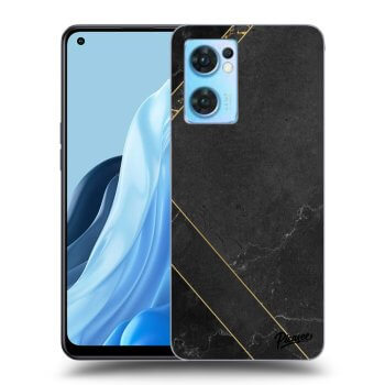 Obal pre OPPO Reno 7 5G - Black tile