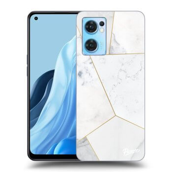 Obal pre OPPO Reno 7 5G - White tile